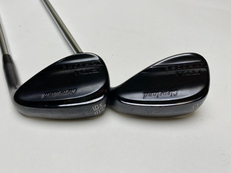 Cleveland RTX ZipCore Black Satin Wedge Set 56* 6 60* 10 Spinner Tour Issue RH