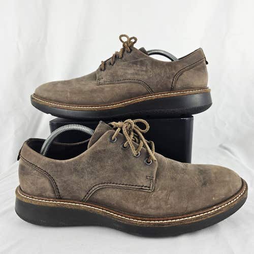 ECCO Aurora Hybrid Tie Mens Size 9 Shoes Brown Leather Nubuck Derby Shoe EU43