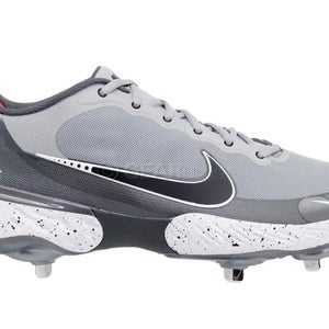 Size 10.5 Mens Nike Alpha Huarache Elite 3 Low Grey Metal Baseball Cleats