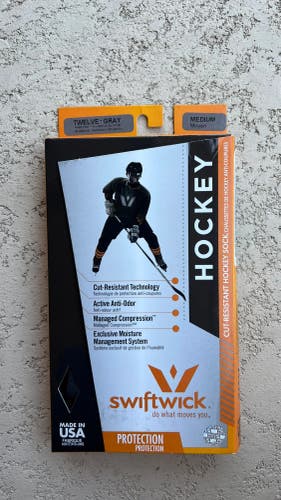 C1-2 New Adult Swiftwick Cut Resistant Hockey Socks