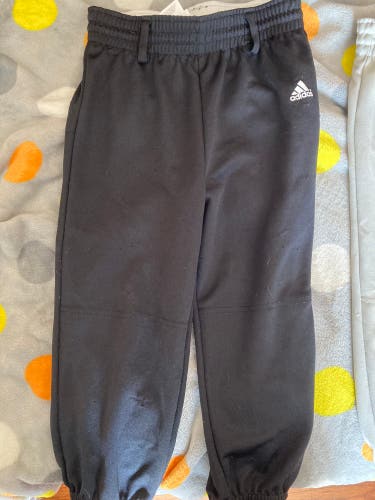Black Used Adidas Game Pants Black Size Small Youth