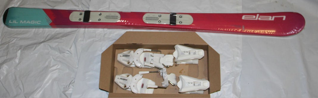 NEW 2023 Elan lil magic girls Junior Skis System 130cm with EL 4.5 GW size adjustable Bindings