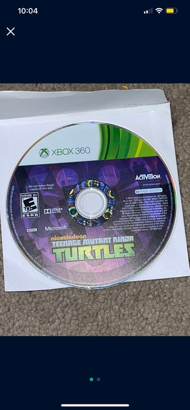 Ninja Turtles Xbox 360 Disc Only Used Pre Owned