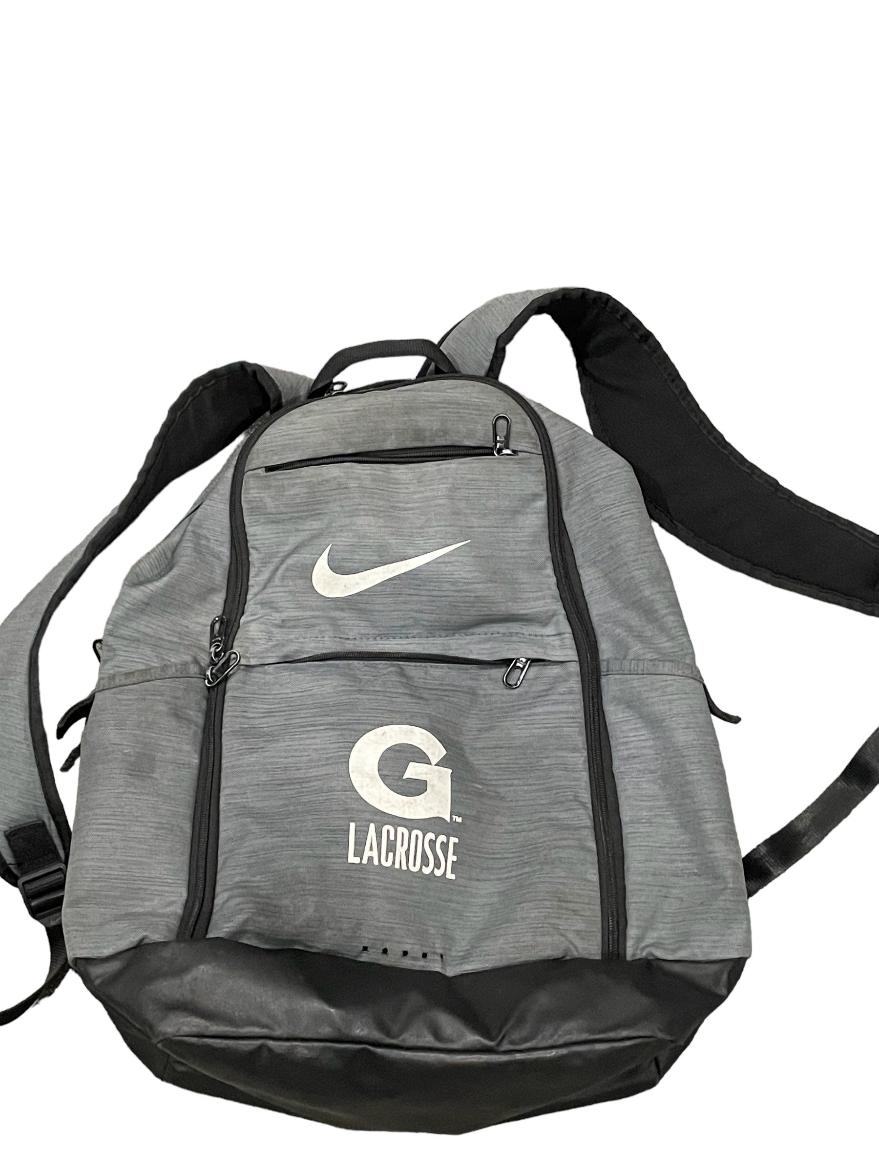 georgetown nike backpack Georgetown Lacrosse Team Issued Gray Large Nike Backpack