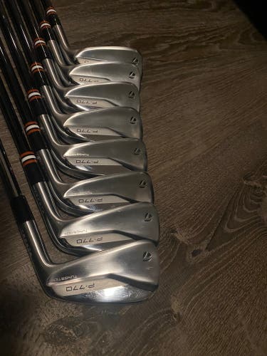 TayorMade 2021 P770 Forged 4-AW Iron Set Kbs Pvd 105 Lite Stiff