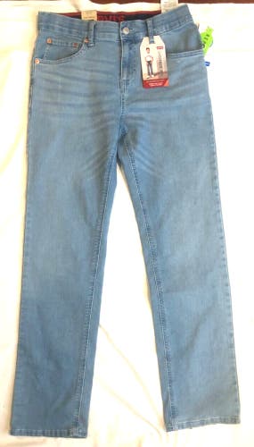 NWT! Levi's Boy's 514 Blue Jeans Medium Wash Size 18 Reg 29x31 Adj Waistband