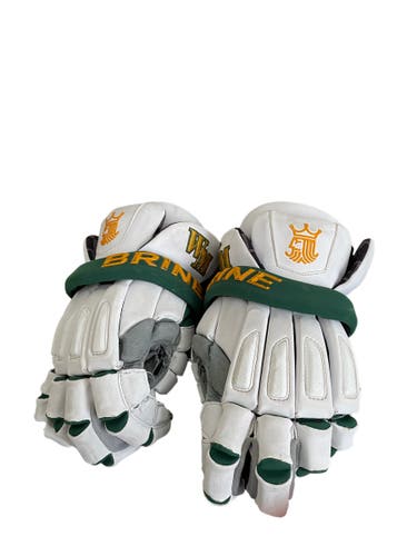 Ward Melville High School #44 Used Player's Brine King Lacrosse Gloves Large