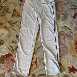 Gray Adult Men's New XL Alleson Game Pants with blue piping
