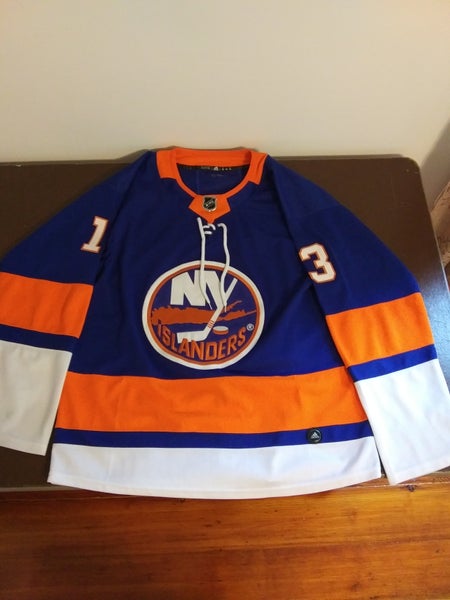 New York Islanders NHL Adidas MiC Team Issued Away Jersey Size 52