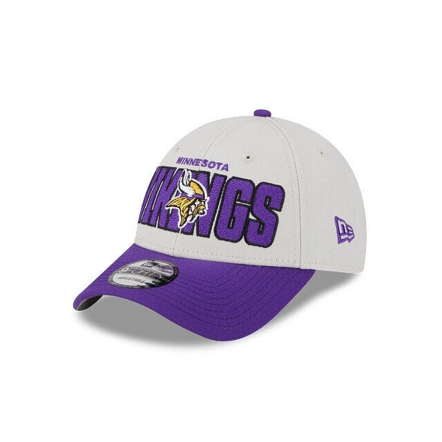 Men's New Era Cream/Purple Minnesota Vikings 2023 Sideline