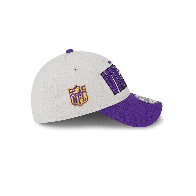 2023 Minnesota Vikings New Era 9FORTY NFL 23 Draft Script Snapback Hat Cap