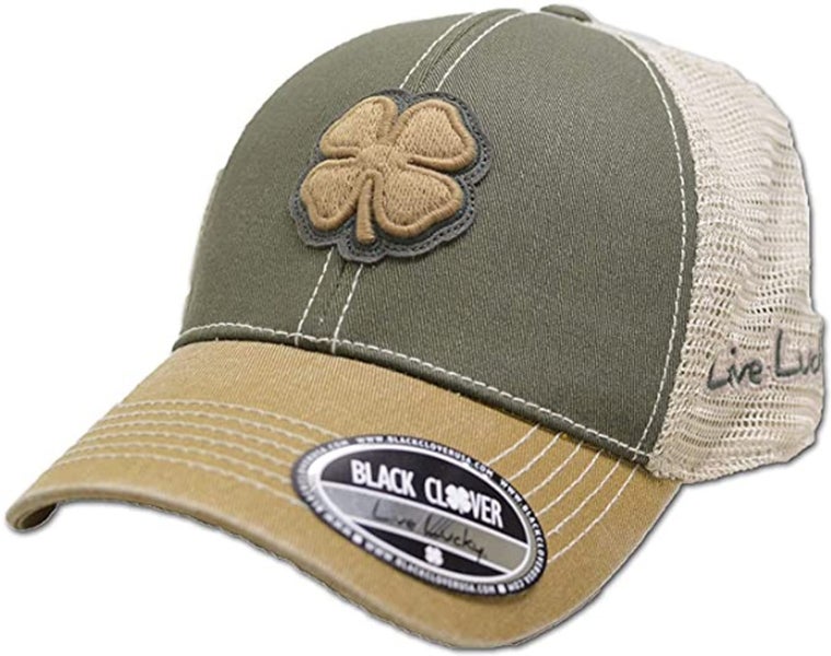 NEW Black Clover Two Tone Vintage #23 Mustard/Olive/Stone Golf Snapback Hat/Cap