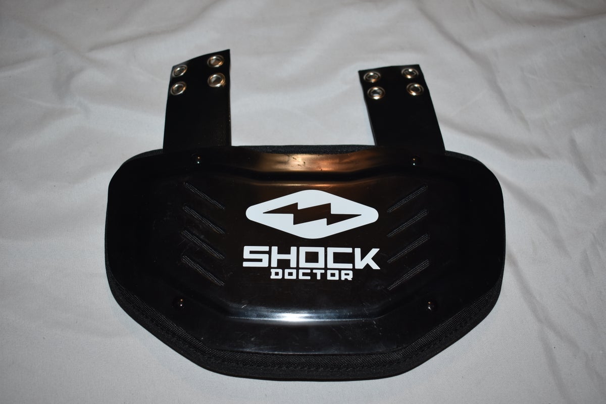Shock Doctor Showtime Football Back Plate, Black, Adult - New Open Package