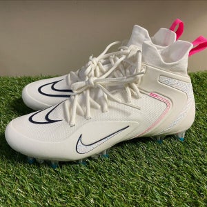*SOLD* Nike Alpha Huarache 8 Elite LAX Lacrosse Cleats White CW4440-116 Mens 7.5 NEW