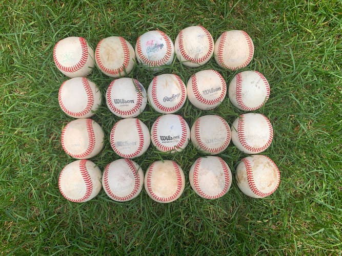 Used Leather Baseballs 20 Pack - Very Good Condition