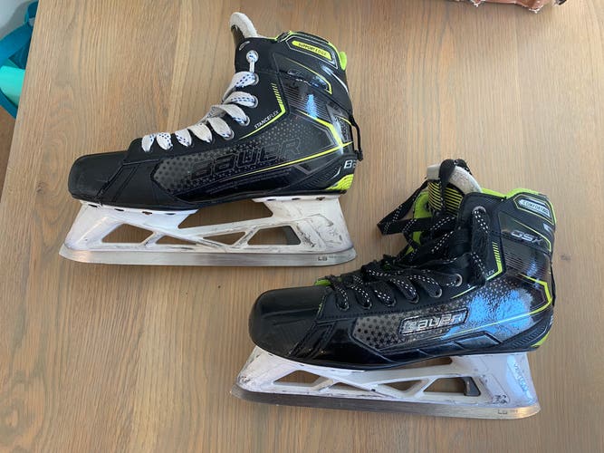 Used Bauer Regular Width  Size 10.5 GSX Hockey Goalie Skates