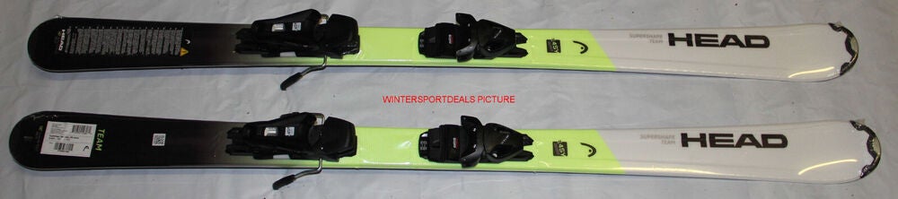 NEW HEAD Supershape Skis 127cm Junior + JRS 7.5 black adjustable Bindings 2023