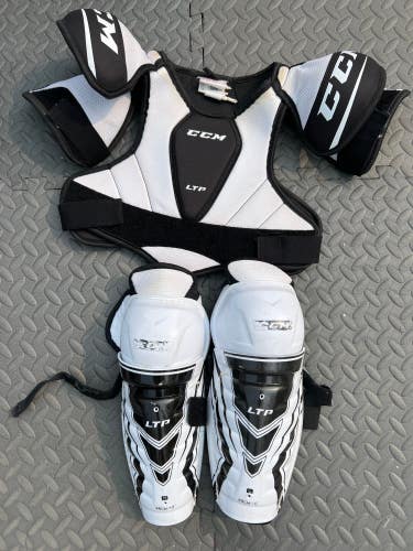Junior Used Small CCM LTP Shoulder Pads and shin