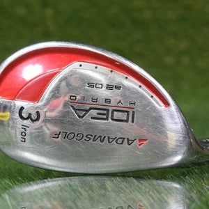 ADAMS GOLF IDEA A2OS 3 HYBRID W/ PROLAUNCH BLUE STIFF FLEX GRAPHITE SHAFT LEFTY