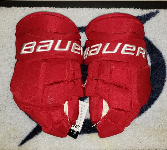 New Team Russia Olympic  Bauer Supreme Ultrasonic Gloves 14" Pro Stock