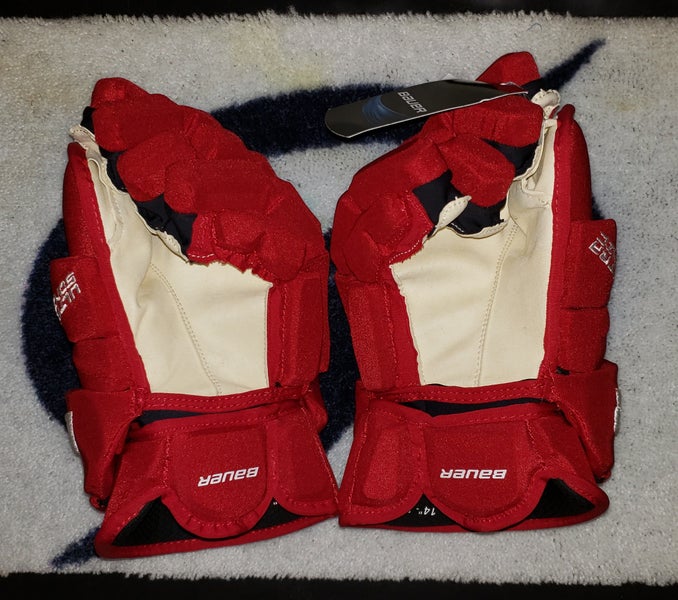 New Team Russia Olympic Bauer Supreme Ultrasonic Gloves 14