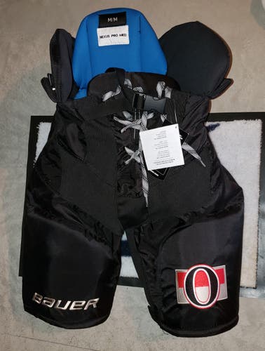 Senior New Ottawa Senators Medium Bauer Nexus Hockey Pants Pro Stock