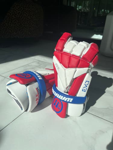 New Warrior All American Large Evo Lacrosse Gloves