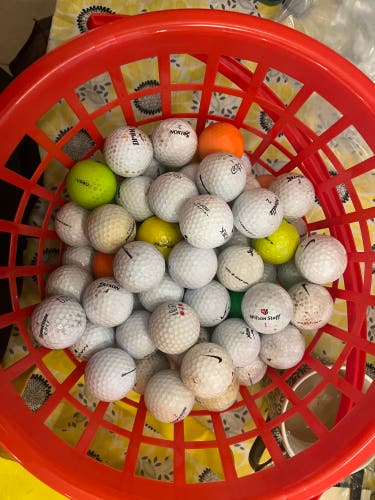 90 Golf Balls of Different brands