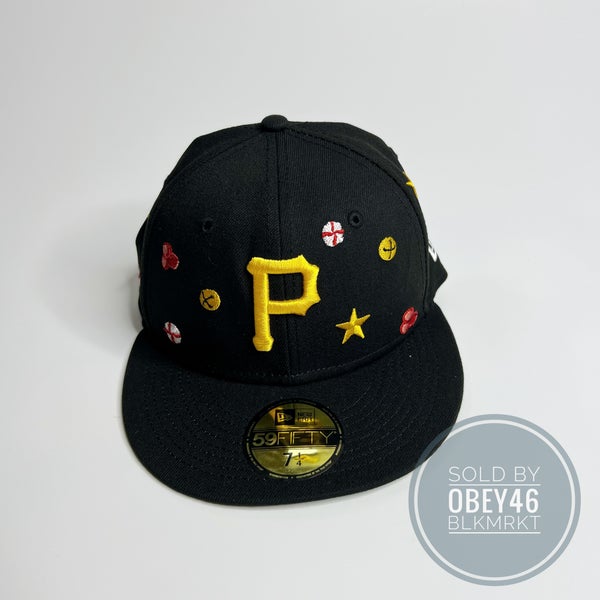 New Era 59FIFTY Retro On-Field Pittsburgh Pirates Hat - Gray, Black Grey/Black / 7 3/4