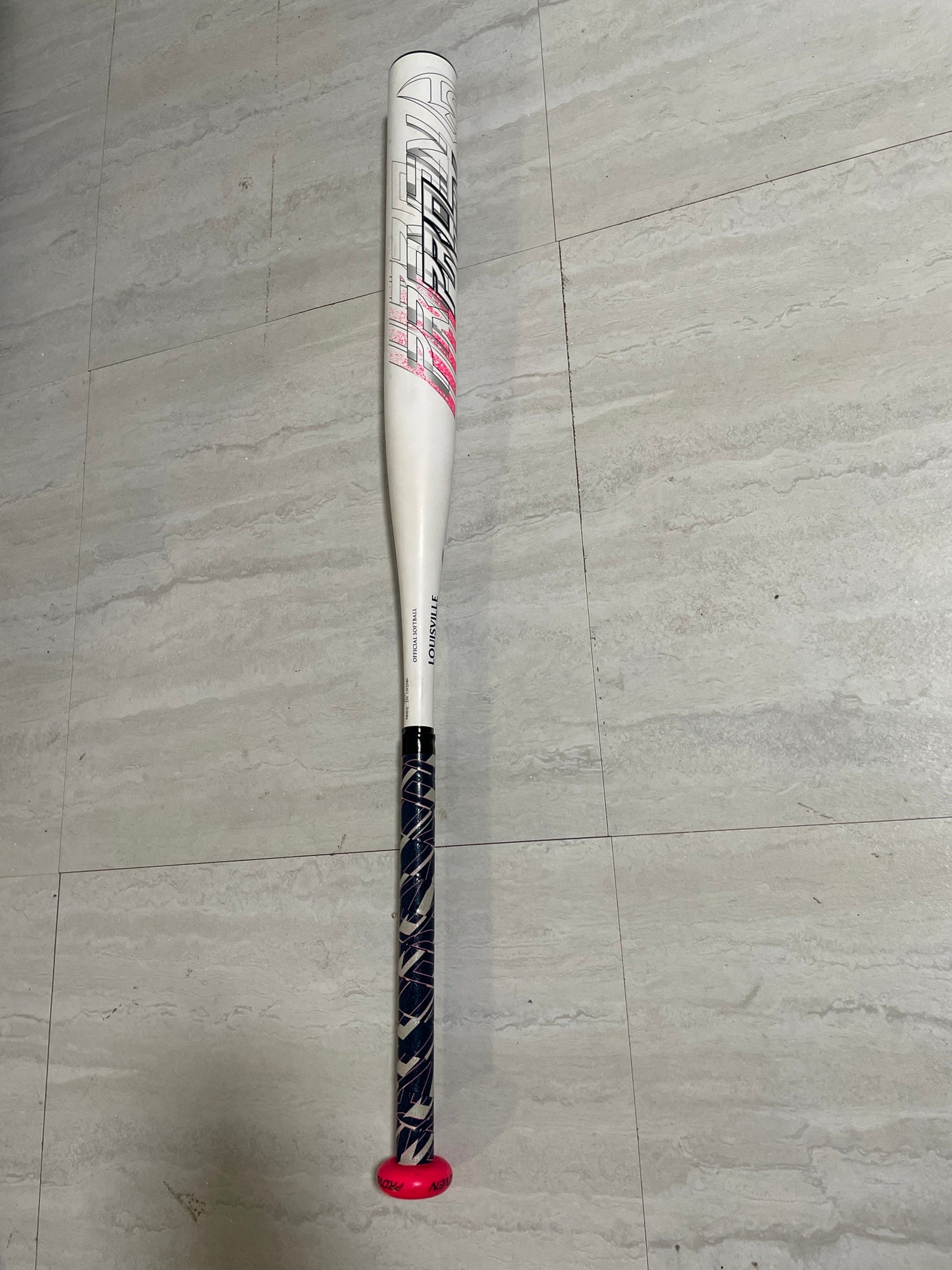 Louisville Slugger 2022 Proven (-13) Fastpitch Bat - White Pink