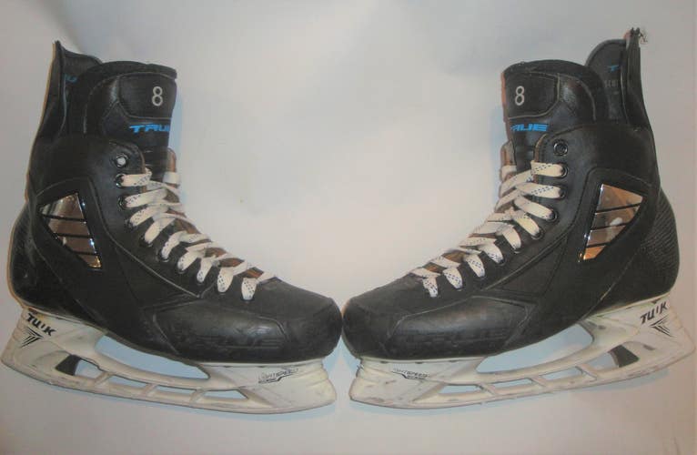 TRUE VH CUSTOM PRO STOCK ICE HOCKEY SKATES 9 USED AHL BURROUGHS(10282)