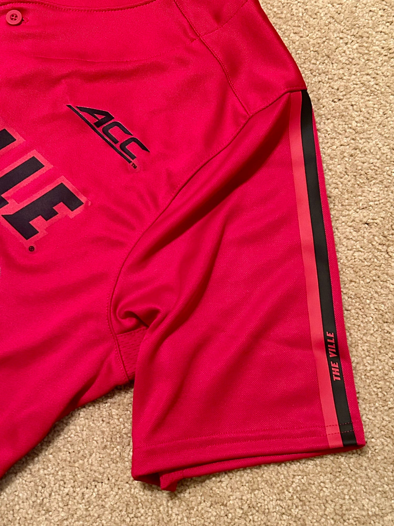 #21 Louisville Cardinals adidas Button-Up Baseball Jersey - Red