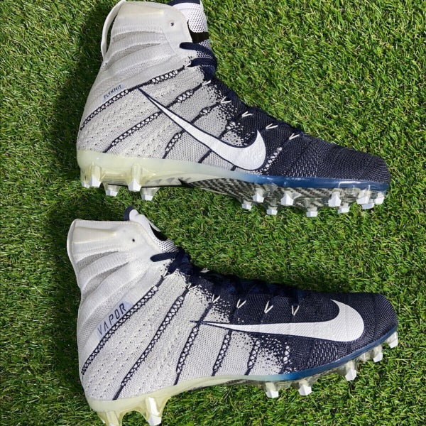 Nike Vapor Untouchable 3 Elite Flyknit White/Black Football Cleats  AO3006-100