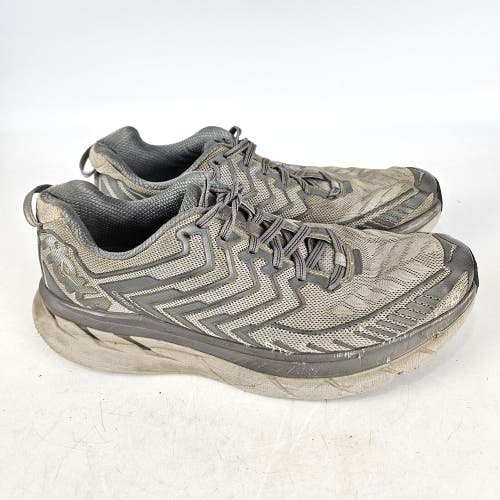 OV Outdoor Voices x HOKA ONE ONE Clifton Silver Gray Running Shoes Women's 10