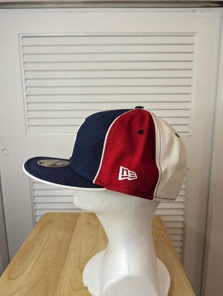 New Jersey Nets LOGOMAN Navy-White-Red Fitted Hat by New Era