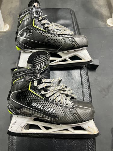 Senior Used Bauer Pro Hockey Goalie Skates Size 8