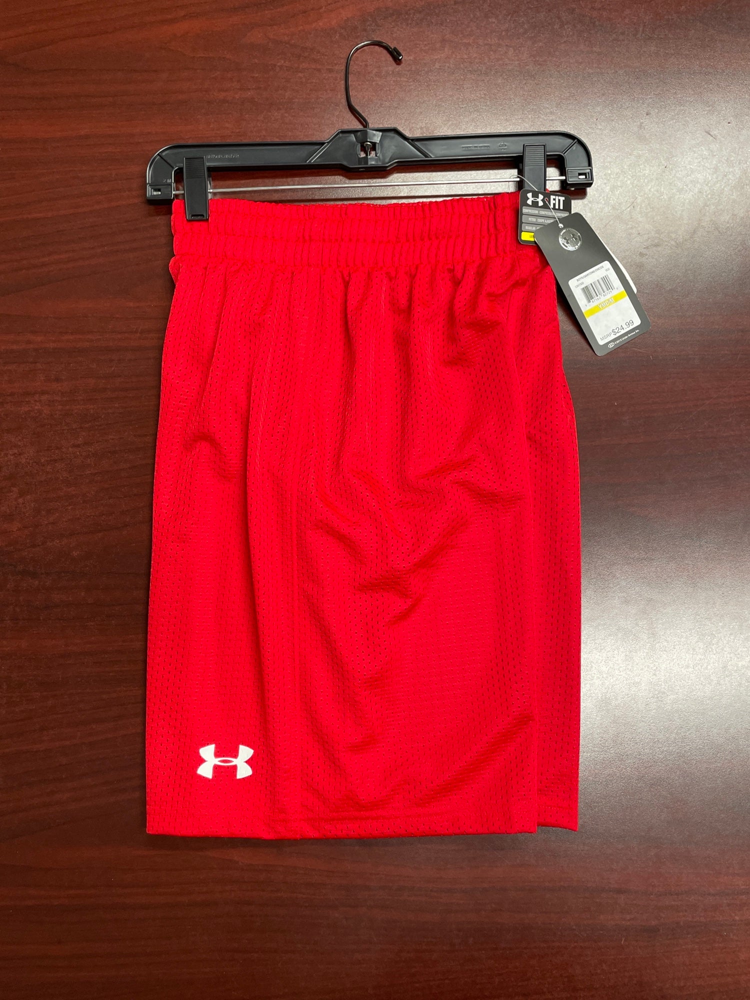 Red New Men's Adult Large Under Armour Shorts