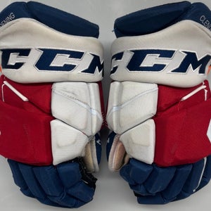 CCM JetSpeed FT1 Toronto Marlies AHL NHL Pro Stock Hockey Gloves