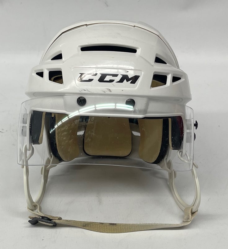 CCM Vector V08 Pro Stock Hockey Helmet Bauer Visor Combo Medium White