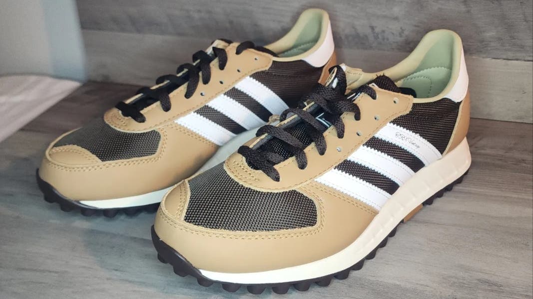 adidas gazelle silver green womens Vintage Adidas Marathon Sneakers US 9.5  dla dushy