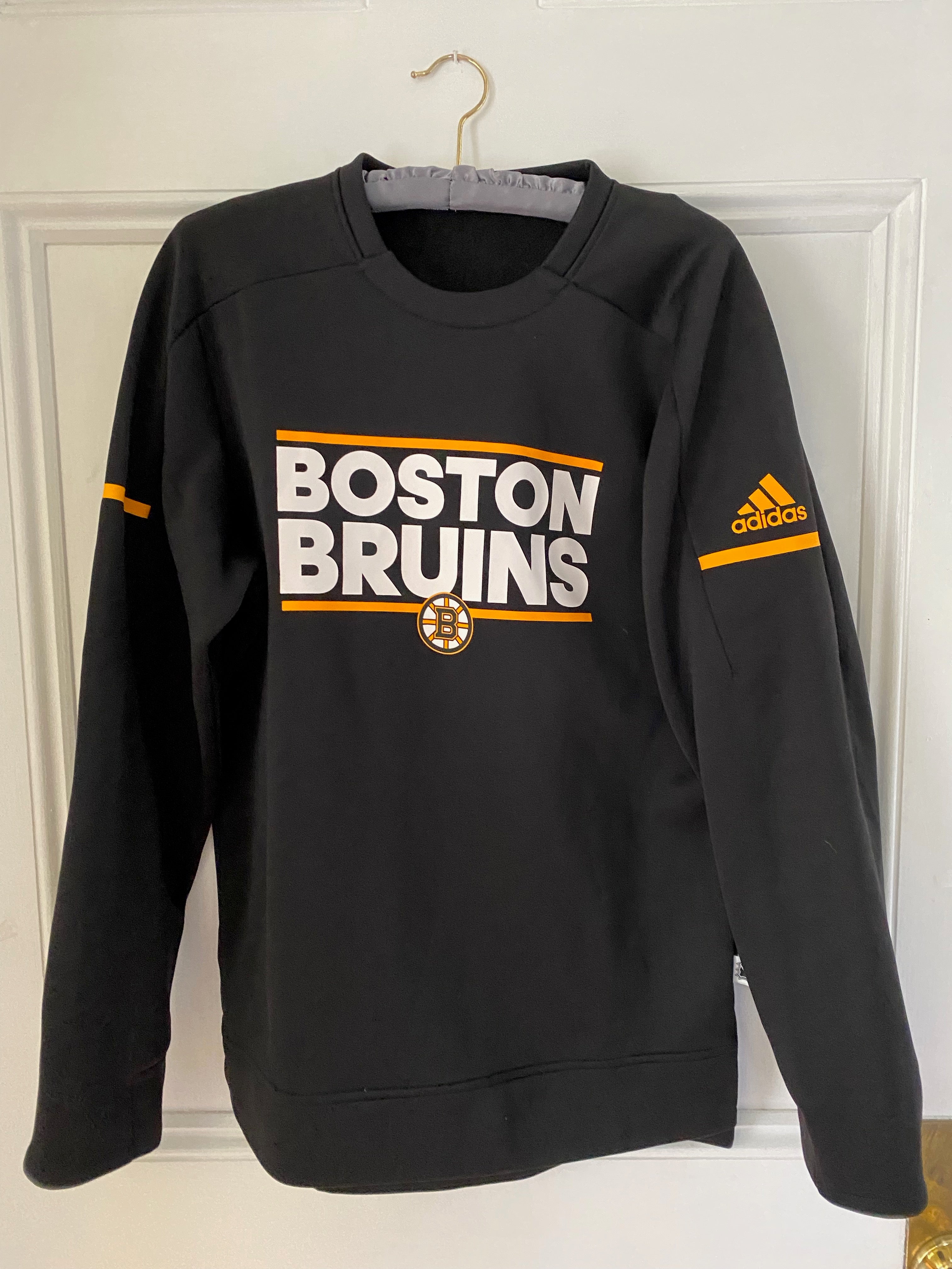Men's Adidas Gray Boston Bruins Reverse Retro 2.0 Vintage Pullover Sweatshirt