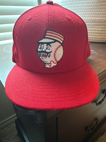 Cincinnati Reds MLB Mr Red New Era 59FIFTY Fitted Cap Size 7 1/8