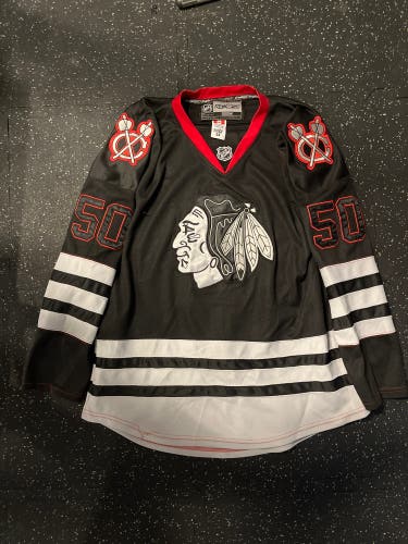 Black Corey Crawford Blackhawks Jersey