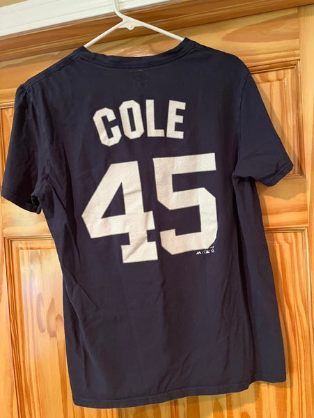 M) Gerrit Cole NEW YORK YANKEES #45 T-shirt Adult Medium