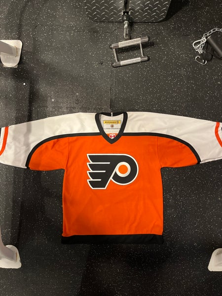 NICE!! Vtg 90s PHILADELPHIA FLYERS Black JERSEY by STARTER Men Medium  EXCELLENT!