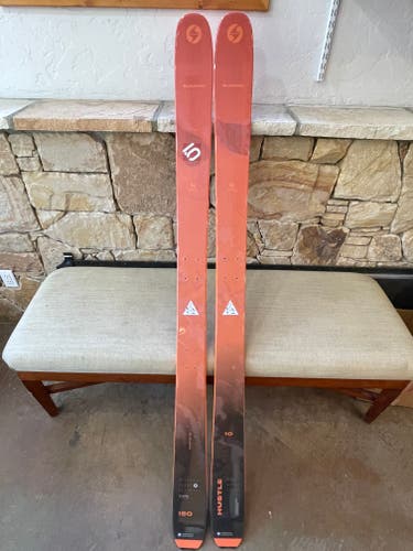 Unisex Used 2022 Blizzard 180 cm Alpine Touring Hustle 10 Skis Without Bindings