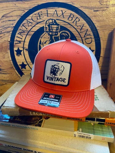 Vintage Lax Brand Trucker Hat (orange)