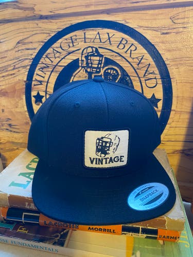 Vintage Lax Brand Flat Brim (black)