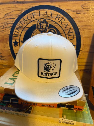 Vintage Lax Brand Flat Brim hat (white)