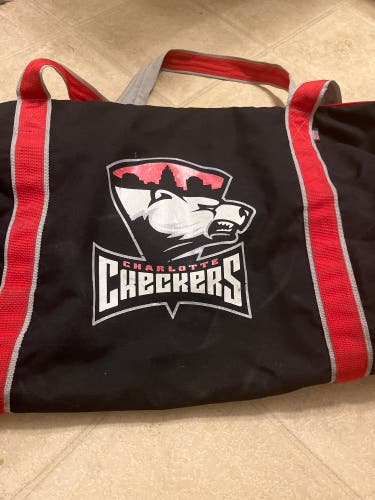 Charlotte Checkers Pro Stock Hockey Bag